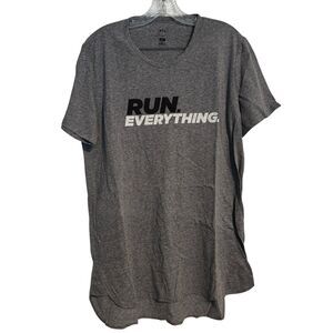 APL Men's Size XL Performance Tee Heather Gray Short Sleeve Run Everything